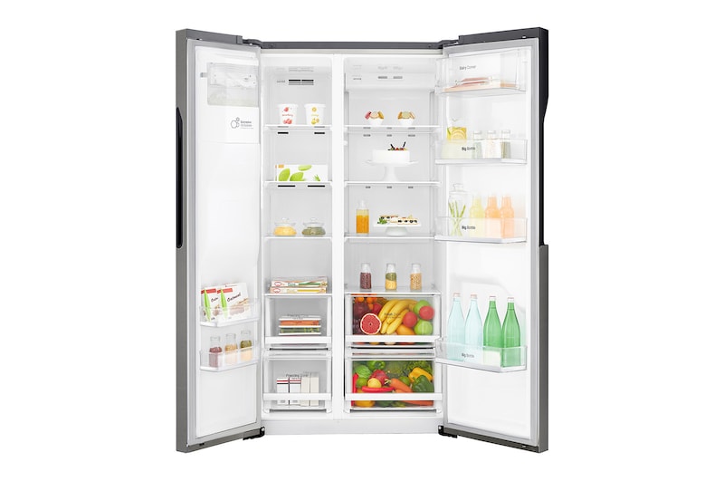 LG Réfrigérateur Américain | 591 L | Compresseur Linéaire | Moist Balance Crisper | Total No Frost | Smart Diagnosis | F, LG GSB360BASZ